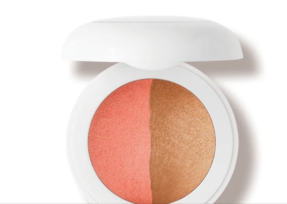 Dibs Other - Dual-Blend Coral & Gold Blush Compact — Coral + Gold